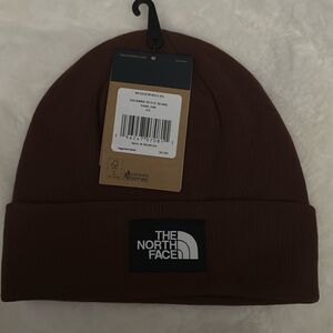 The Northface beanie color, dark oak